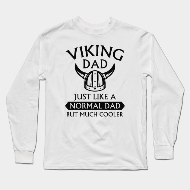 Viking Dad Long Sleeve T-Shirt by LuckyFoxDesigns